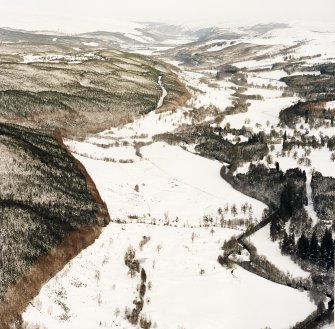 Oblique aerial view of Guisachan, taken from the SW.