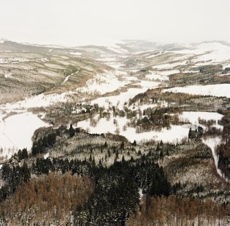 Oblique aerial view of Guisachan, taken from the S.