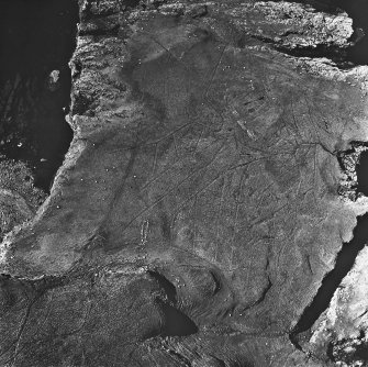 Canna, Rubha Langanes, structures: aerial view.