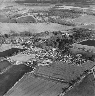 Oblique aerial view centred on the village, taken from the SW.