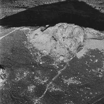 Mither Tap of Bennachie fort, oblique aerial view, taken from the W.