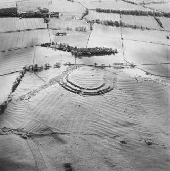 Barra Hill, oblique aerial view, taken from the ESE, centred on the fort.