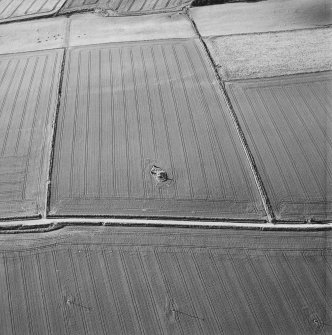Kirkton of Bourtie recumbent stone circle, oblique aerial view, taken from the S.