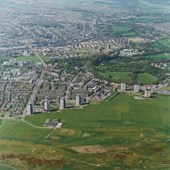 Oblique aerial view of Seaton, taken from the E.