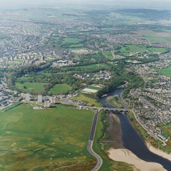 Oblique aerial view of the Bridge of Don, taken from the E.