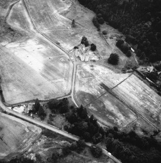 Castle Menzies.
Aerial view from East.