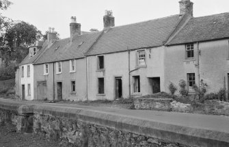 View of houses on Kirk Street, Dunblane, from south west.