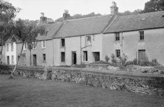 View of houses on Kirk Street, Dunblane, from south west.