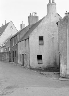 View of houses on Sinclair Street, Dunblane, from north west.