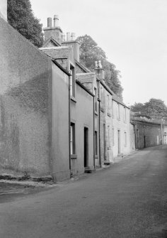 View of houses on Sinclair Street, Dunblane, from west.