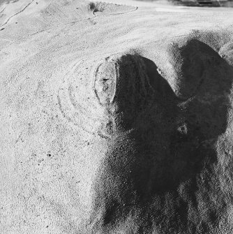 Oblique aerial view centred on the remains of the fort, taken from the SE.