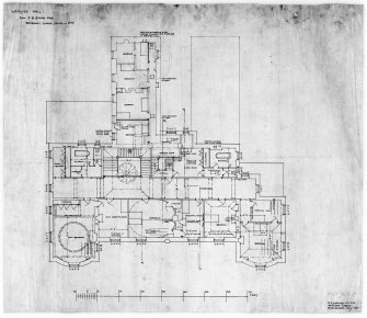 Photographic copy of 1st floor plan
May 1905
