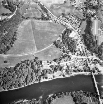 Dunkeld.
General aerial view with river to South.