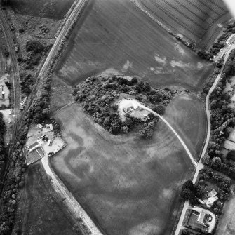 Oblique aerial view