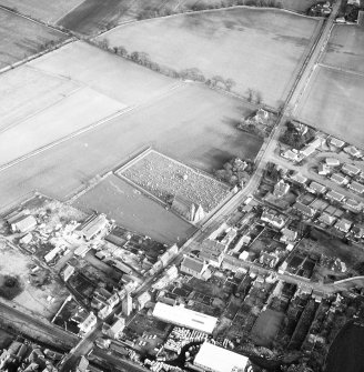 Coupar Angus Abbey.
General oblique aerial view.