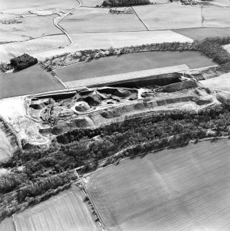 General aerial view of Cults Hill Limestone Quarry, taken from the N.