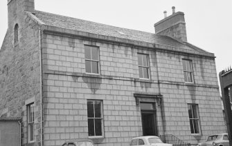 General view of Migvie House, North Silver Street, Aberdeen, from south east.