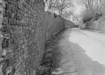 General view of garden wall, Seaton House, Aberdeen.