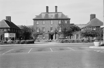 View of Moffat House Hotel, High Street, Moffat, from east.