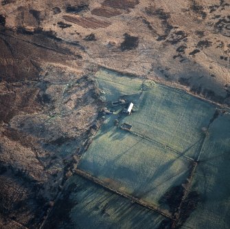 Machrie Moor, oblique aerial view.