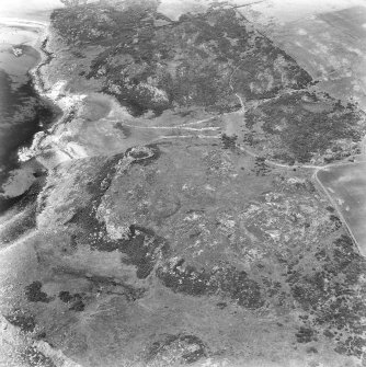 Oblique aerial photograph taken from the S.