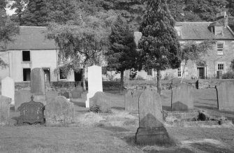 View of houses on Kirk Street, Dunblane, from west.