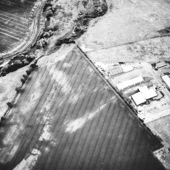 Lochlands and Bogton: Roman temporary camps, pits and cropmarks. Air photograph