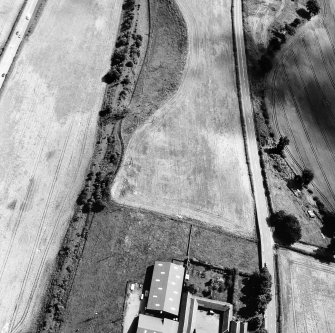 Wester Carmuirs: fort, settlement and palisaded enclosure. Air photograph