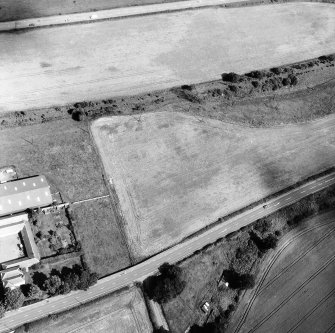 Wester Carmuirs: fort, settlement and palisaded enclosure. Air photograph