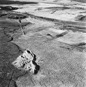 Polkemmet Colliery, oblique aerial view, taken from the E, showing the spoil heaps of a coal mine in the bottom left-hand corner of the photograph.