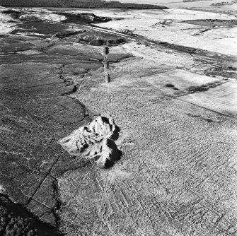 Polkemmet Colliery, oblique aerial view, taken from the ENE, showing the spoil heaps of a coal mine in the centre of the photograph.