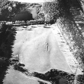 Kinneil Roman Fortlet, oblique aerial view, taken from the ENE.