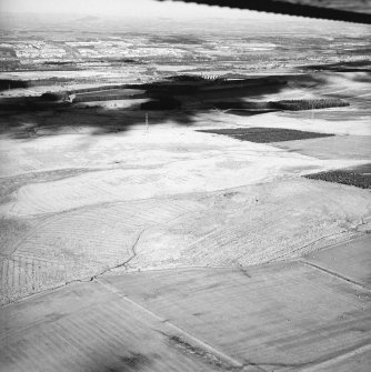 Morton Hill, oblique aerial view, taken from the SW, showing an area of rig in the centre and top half of the photograph.