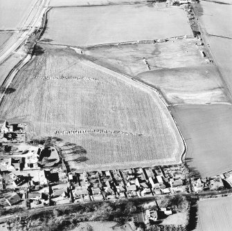 Aerial view of the location of Muirhouses Roman temporary camp, taken from the E.