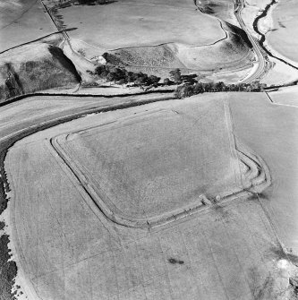 Lyne Roman Fort, oblique aerial view, taken from the SE.
