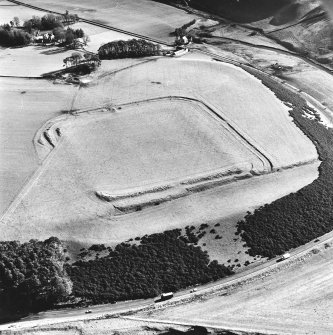 Lyne Roman Fort, oblique aerial view, taken from the WNW.