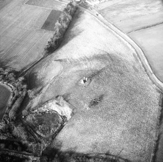 Oblique aerial photograph centred on tower and fort from S.