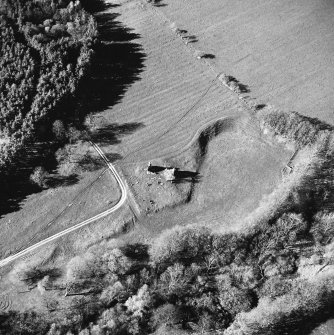 Aerial view of Abbotrule church, taken from the S.