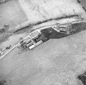 Aerial view of Low Salchrie military camp, taken from the NE.