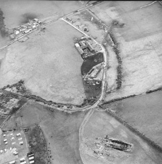 Aerial view of Low Salchrie military camp, taken from the NW.