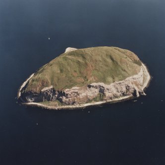 General oblique aerial view centred on Ailsa Craig, taken from the WNW.