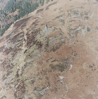 Aerial view of the Giant's Dike fort and Neilson's Monument, taken from the E.