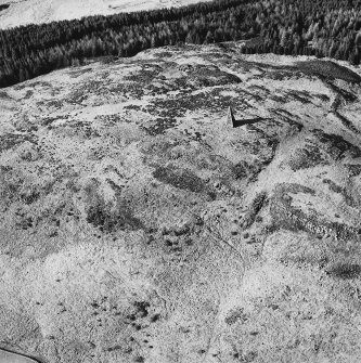 Aerial view of Giant's Dike fort and Neilson's Monument, taken from the NE.