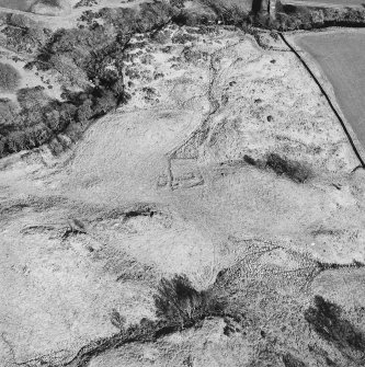 Aerial view of Kirkconnel farmstead, trackway and lade, taken from the SW.