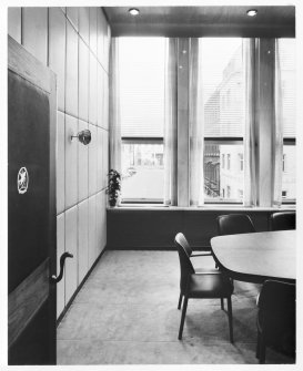 Interior view of office looking onto St Andrew Square.