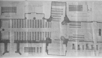 Photographic copy of plan showing seating and details of seating.
Incs: 'Whitekirk Parish Church, Half Inch Plan Showing Seating', 'Lorimer and Matthew, Architects, 13 Gt. Stuart St., Edinburgh'.