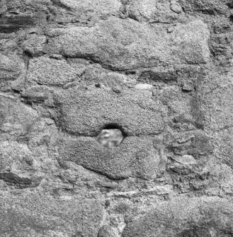 Detail of gunloop, Corse Castle.