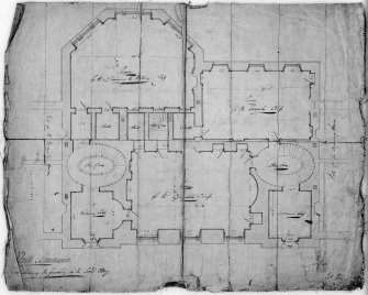 Perth, Rose Terrace, Old Academy.
Plan showing finishing of second storey. Contract drawing.
Insc: "Perth Seminaries".