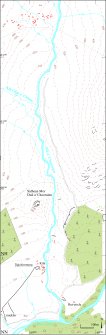 Plan of the archaeological landscape along the Allt a Chaorainn, Glen Banchor