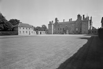 View of north front of Balcaskie House.